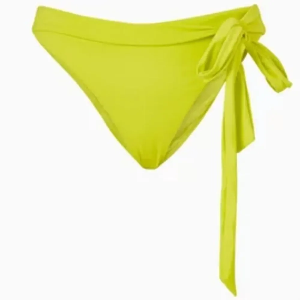 NWT Good American Styled 10-Way Electric Yellow Glam Feminine Girly Bikini Set